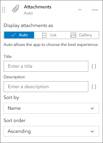 Attachment sorting and order