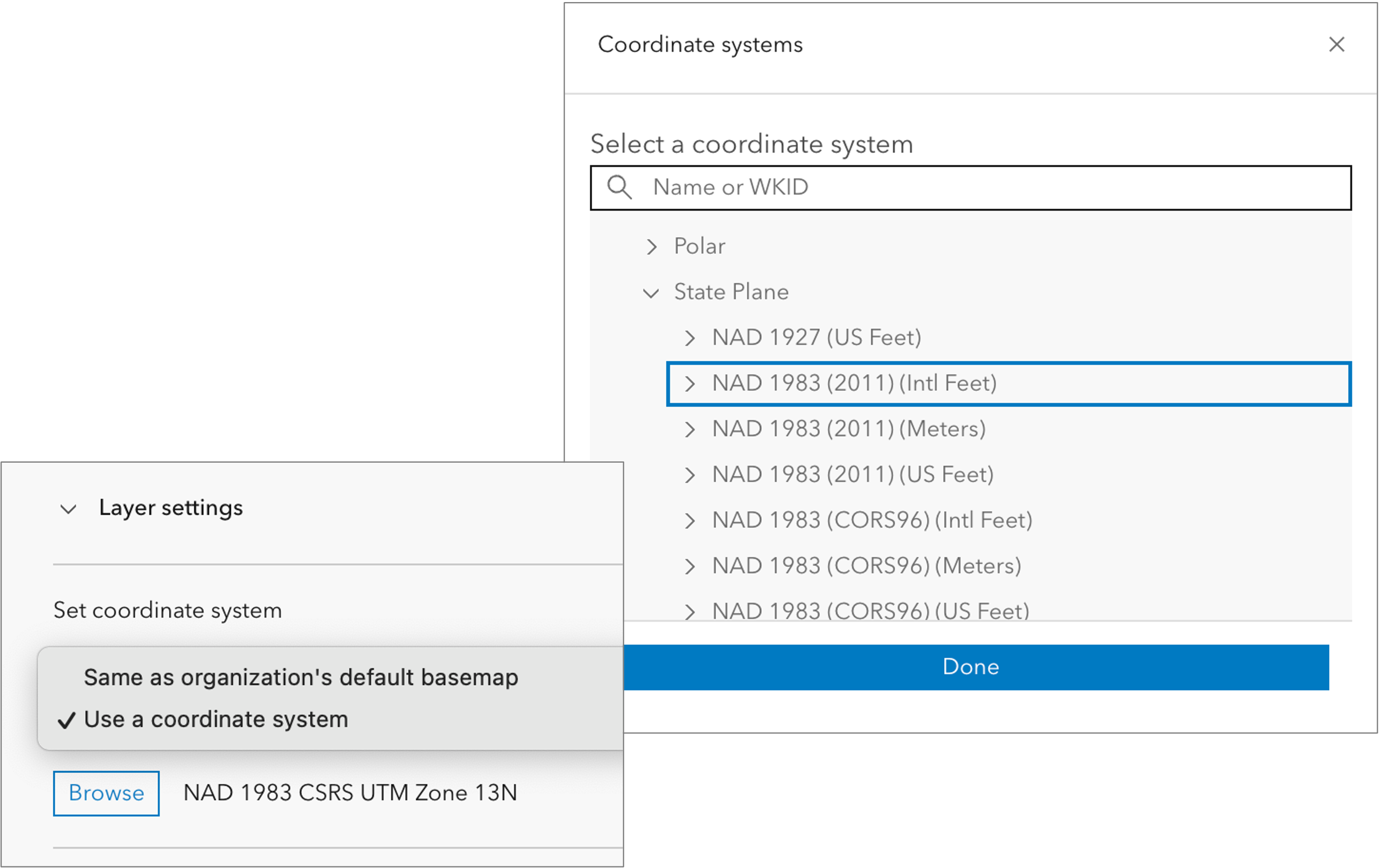 Set a coordinate system when creating maps from a template