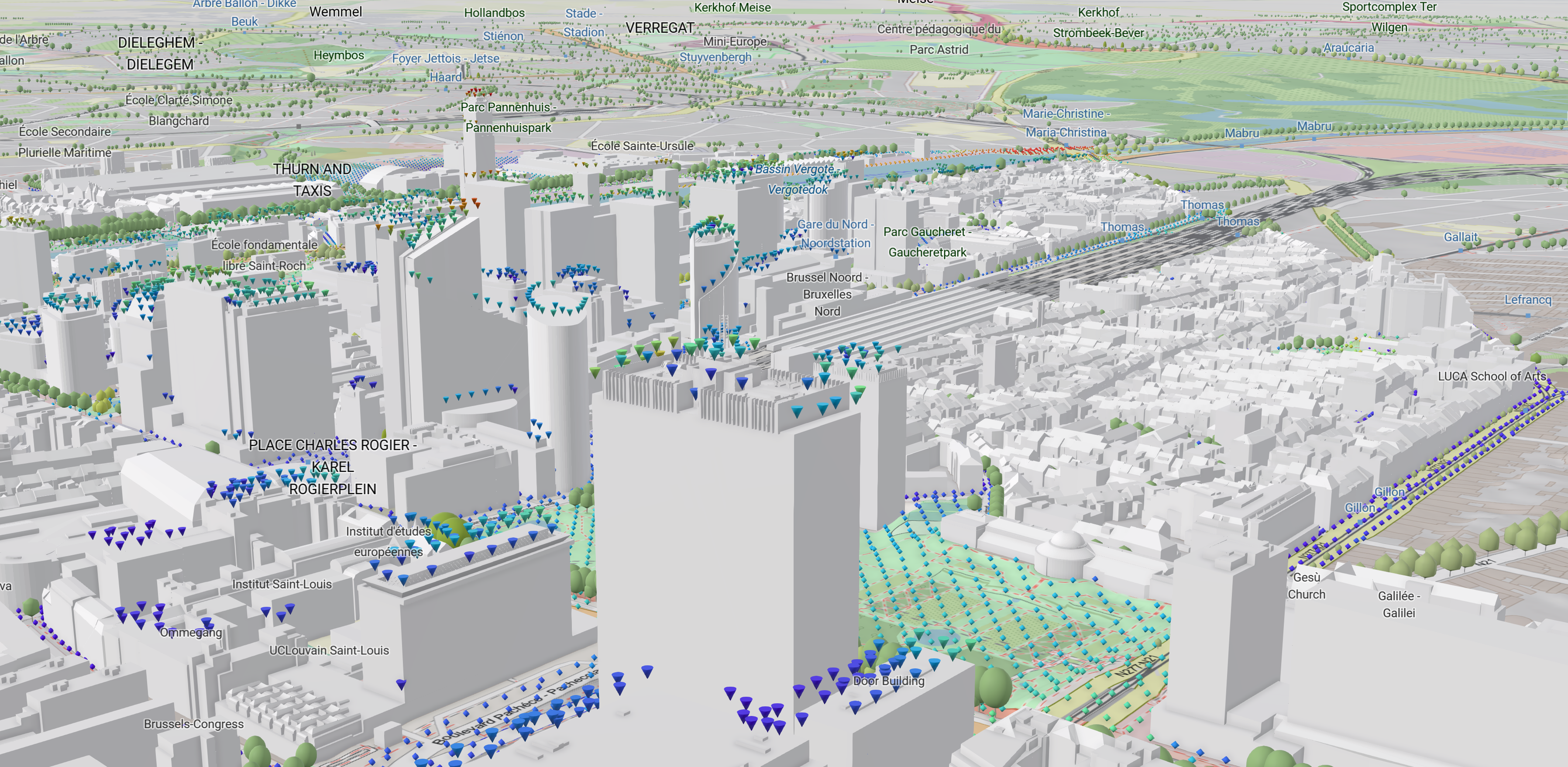 Fig #13: Wind Energy for Brussels (WEB) application showing published project data