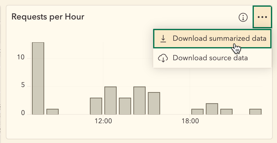 Element with More Information and Download Options