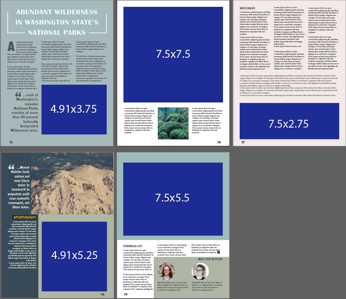 National Park Service article with placeholders for the maps that this article focuses on