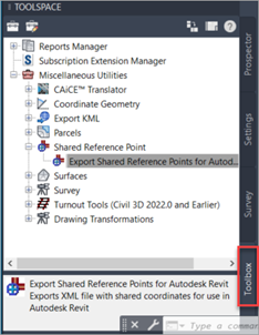 Export Shared Coordinate