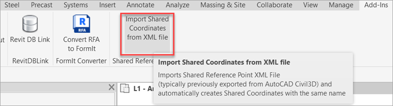 XML Import Coordinates