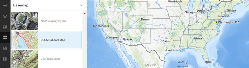 Basemap Gallery for the United States Region