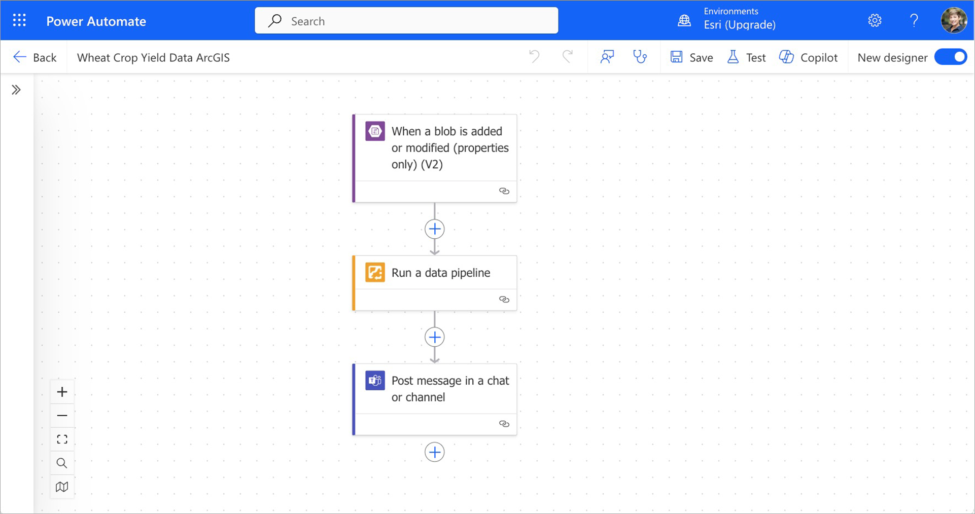 A configured Microsoft Power Automate Flow used to run a data pipeline.