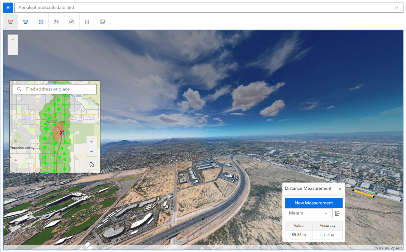 Oriented imagery Viewer widget