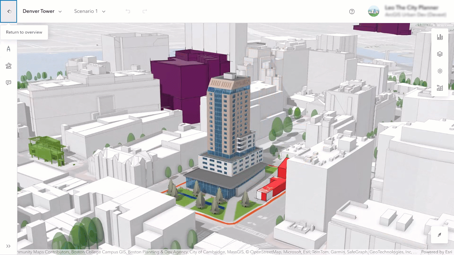 Color-coded projects for tracking visibility.