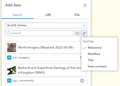 Resize Add Data panel