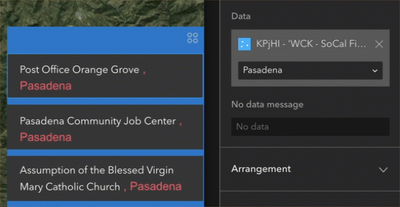 Switch data views in List