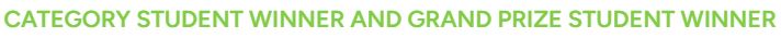 Title that reads "CATEAGORY STUDENT WINNER AND GRAND PRIZE STUDENT WINNER"