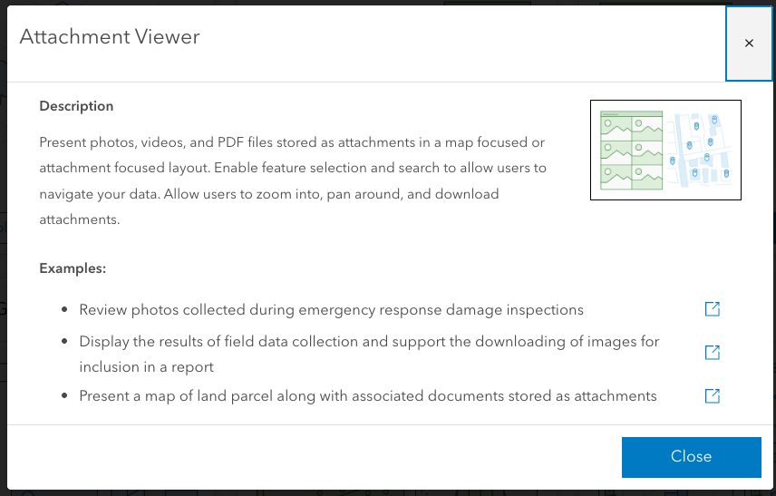 Attachment Viewer example app description