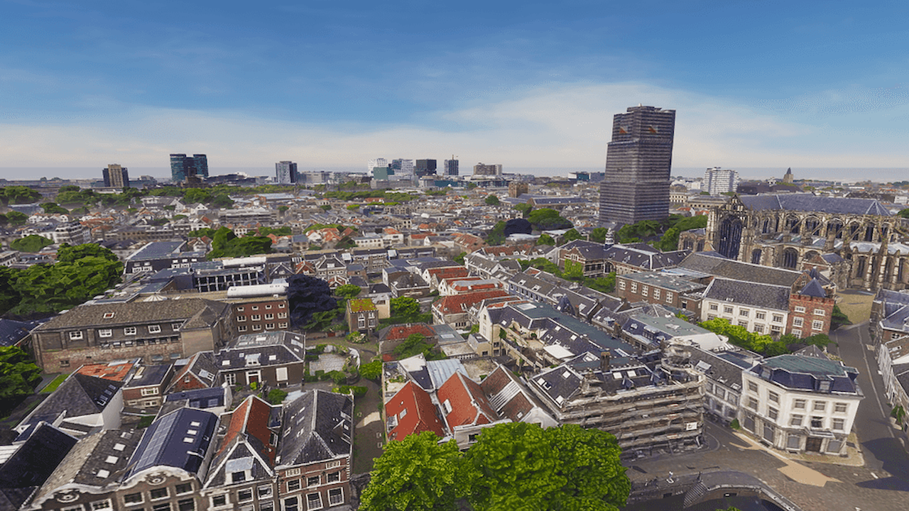 3D Tiles layer of Utrecht, generated with ArcGIS Reality.