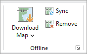 Use the Download Map command to take a utility network offline for editing and tracing.