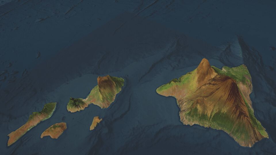 Changing elevation exaggeration with the Map Creator in Unity.