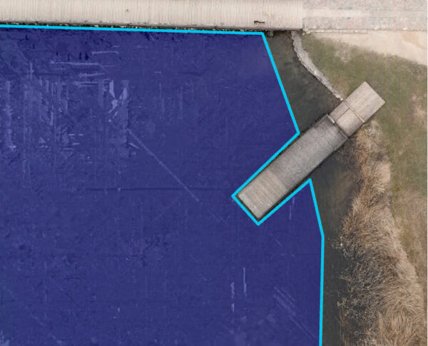 Precise waterbody mask