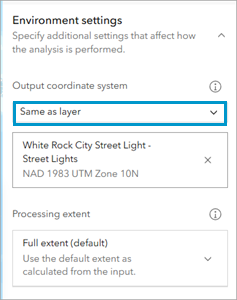 The Extract Data tool - Output coordinate system