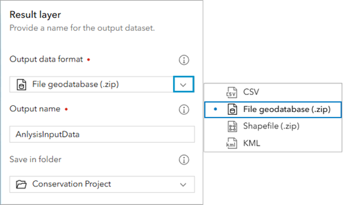 The Extract Data tool - Output data format