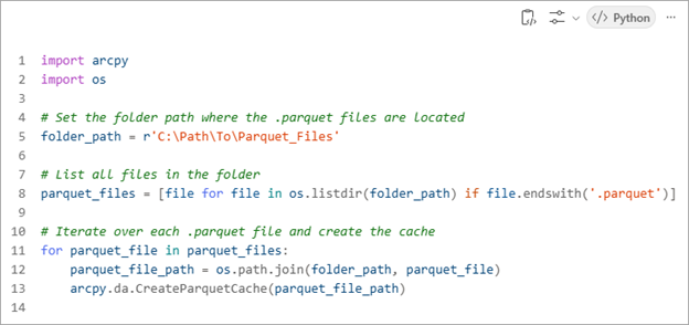Optimize Parquet file expression