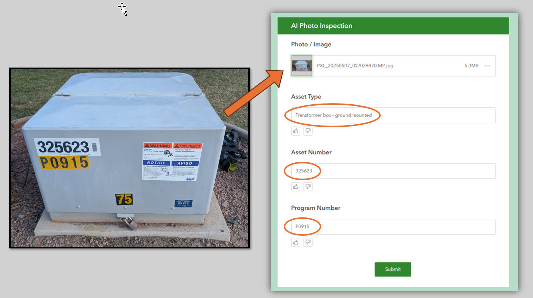 Using an image and computer vision to automatically complete form questions