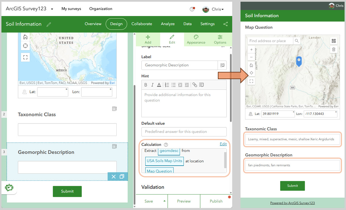 Using Living Atlas Subscriber content in question calculation
