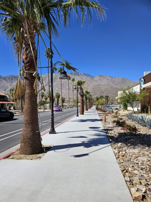 Image of the San Jacinto Mountains above Palm Springs, California