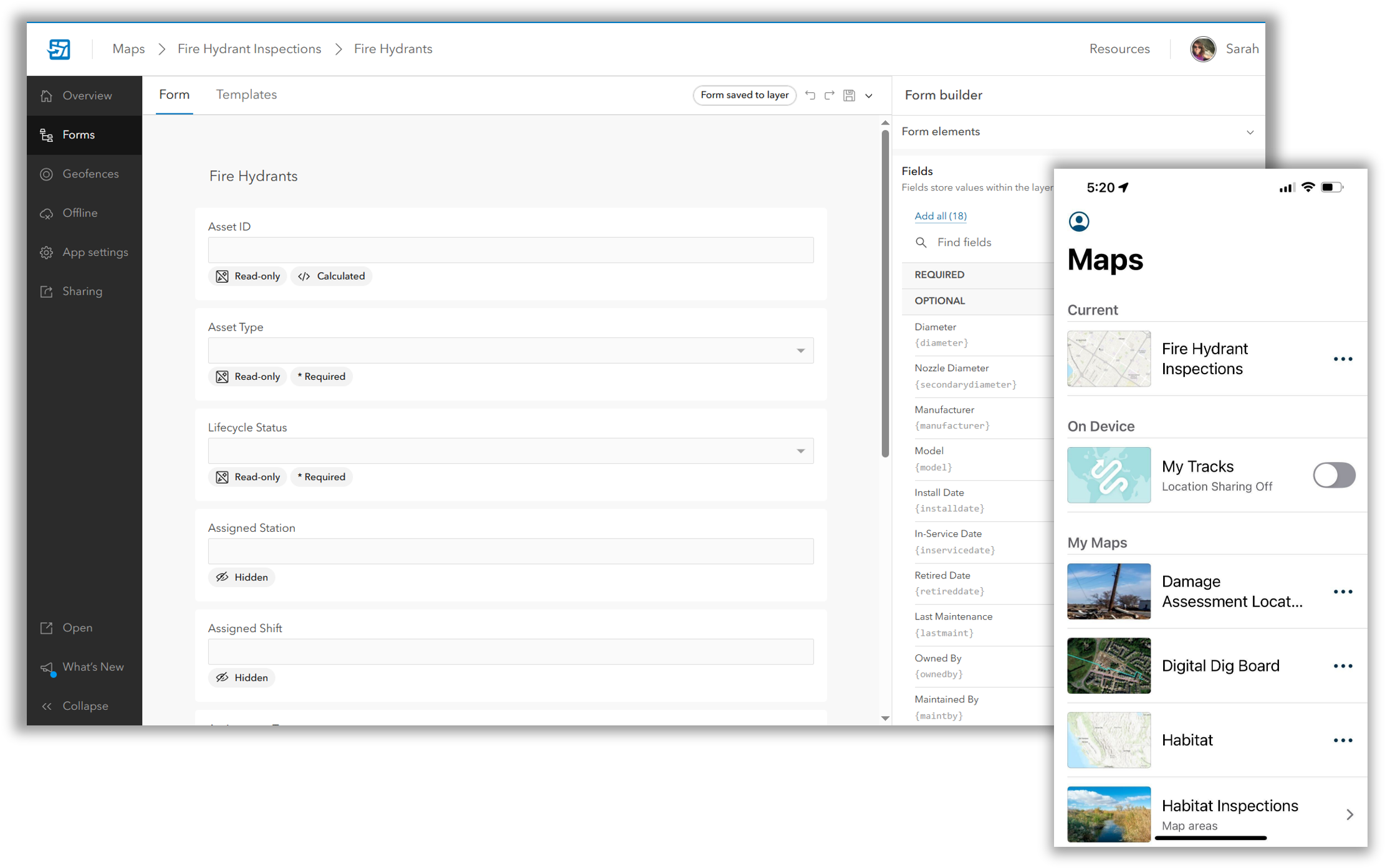 Field Maps Designer and Mobile