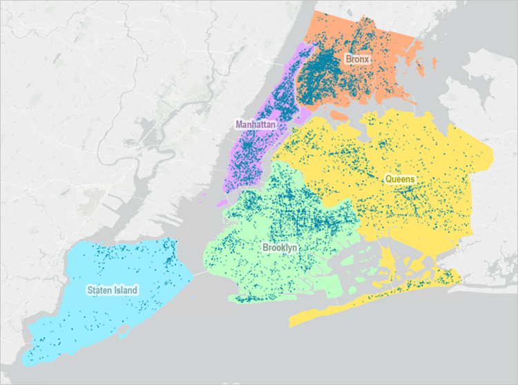 2023 Stop, Question, Frisk Point Locations