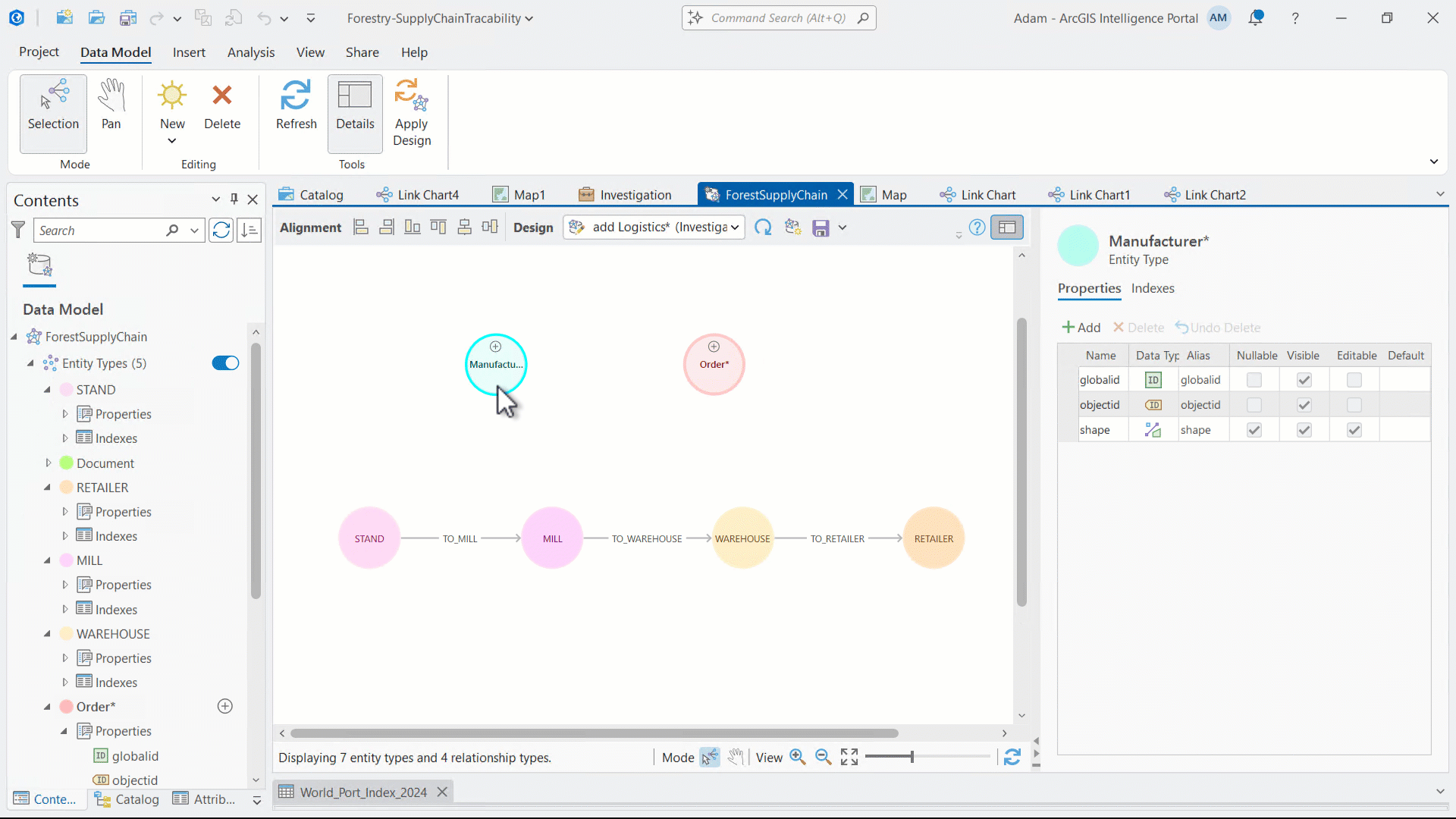 Create multiple drafts of your graph data model before applying or loading new data in the latest versions of ArcGIS desktop applications.