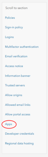 Where to find the Apps tab in ArcGIS Online