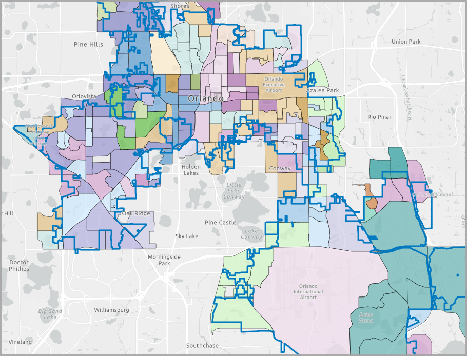 Visualizing the Dominant Tapestry variable in central Florida.