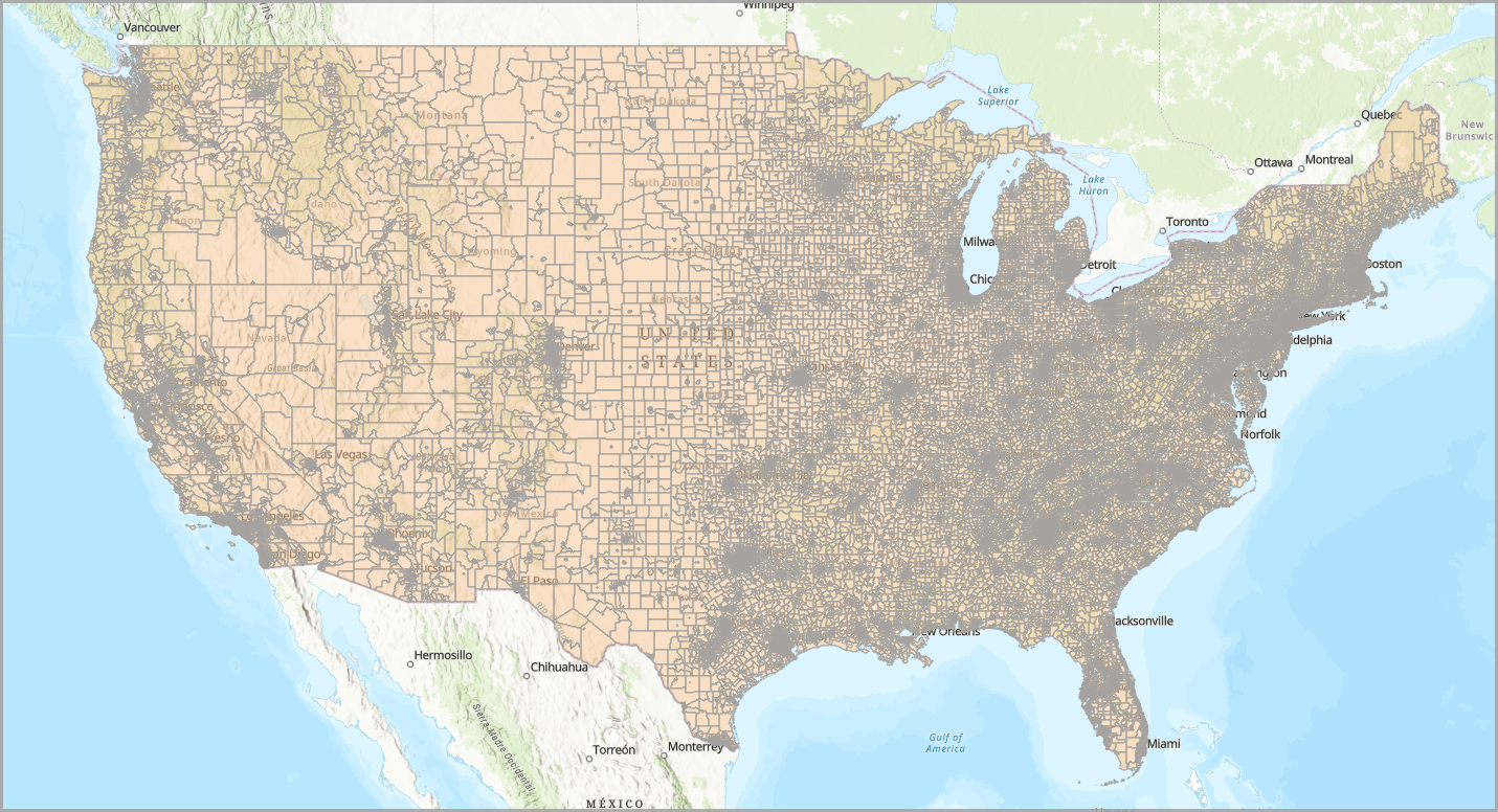Add an ArcGIS Living Atlas feature layer.