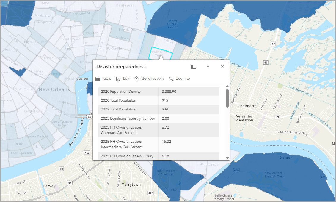 Zoom to New Orleans.
