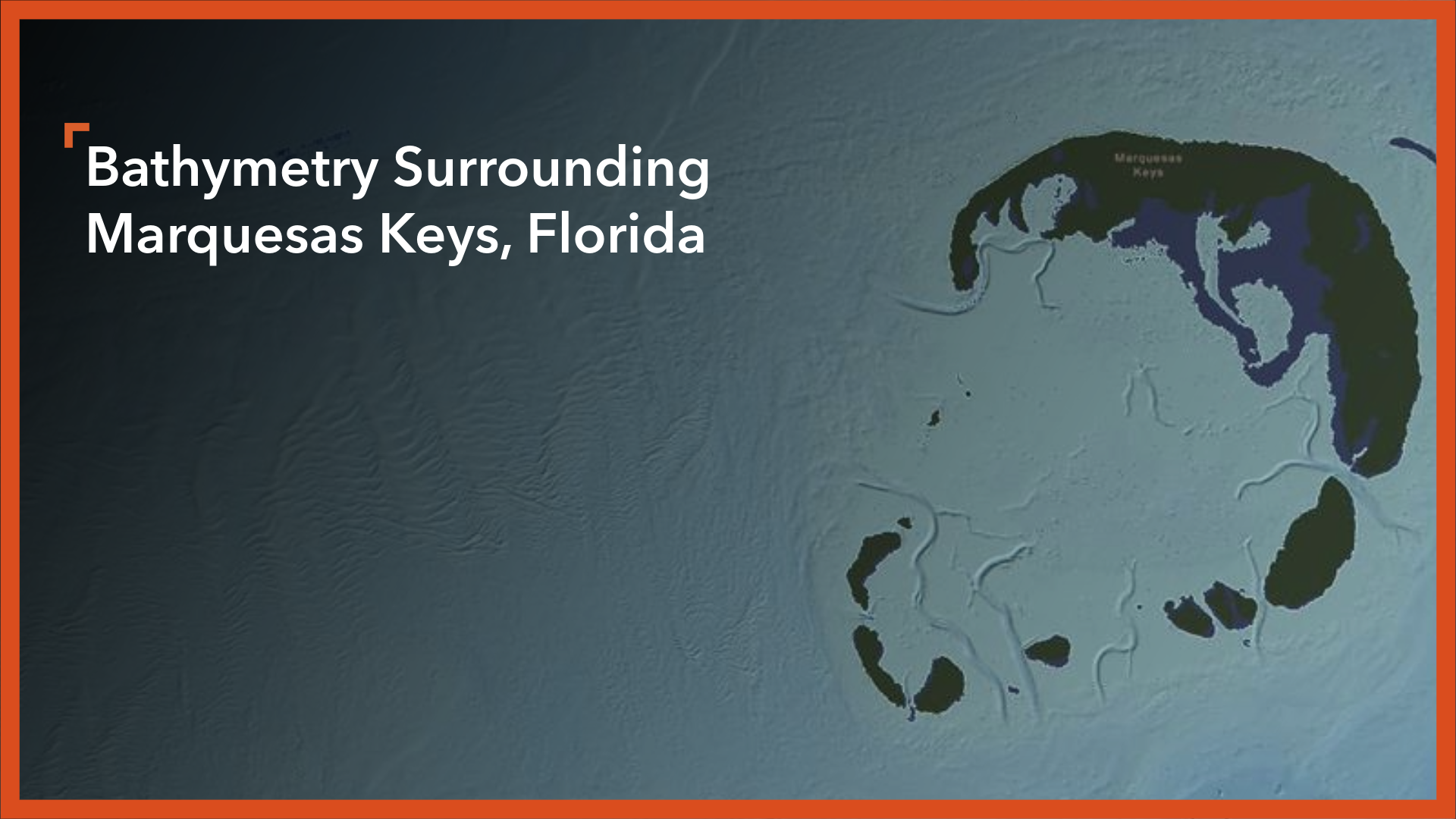 Bathymetry Surrounding Marquesas Keys, Florida