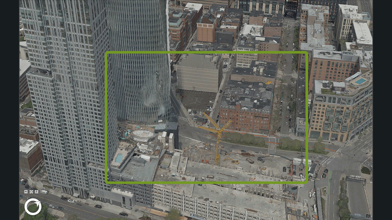 Thin structure highlighting before after lidar Boston Bluesky