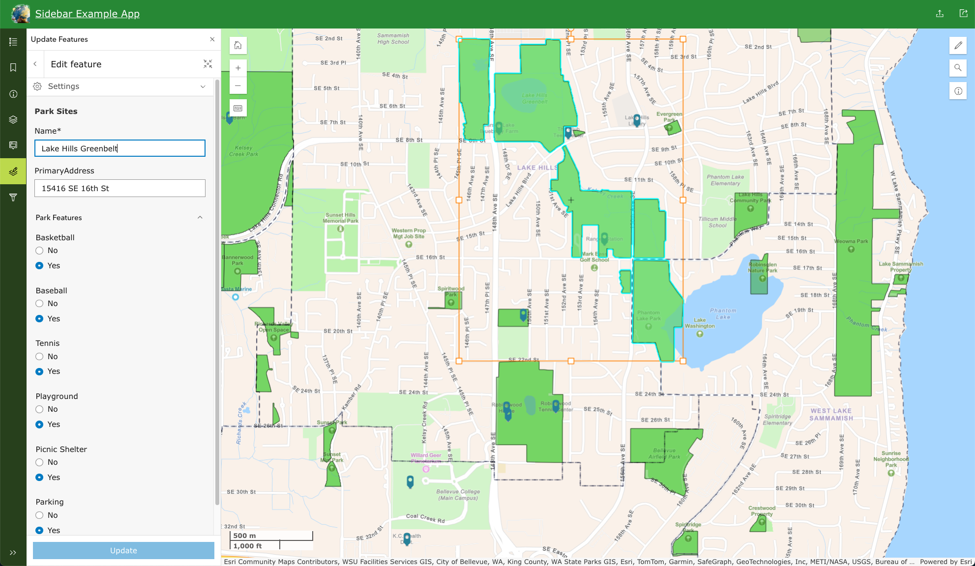 Editing a record in Sidebar