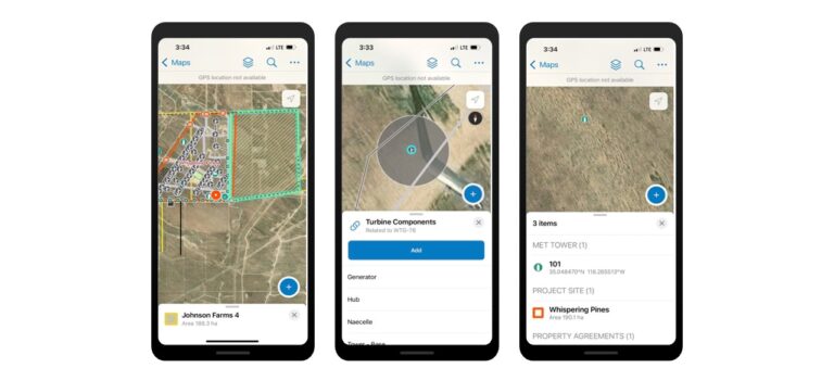 Wind Site Field Editor, ArcGIS Field Maps