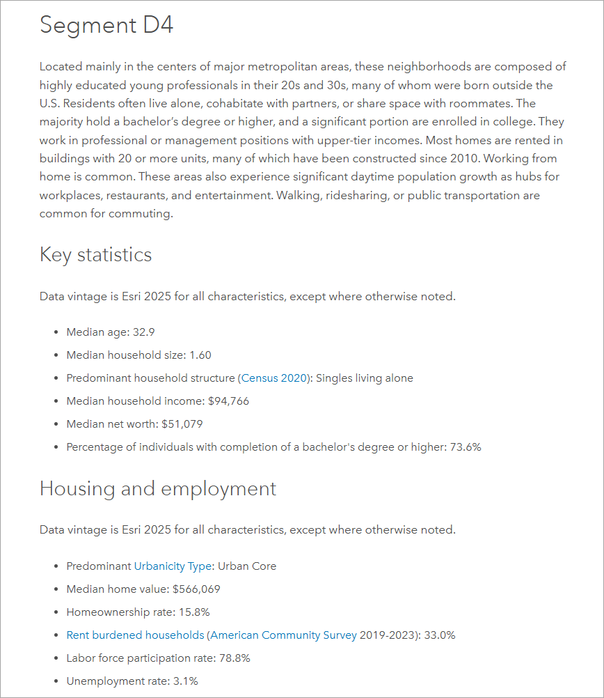 Help documentation on Segment D4