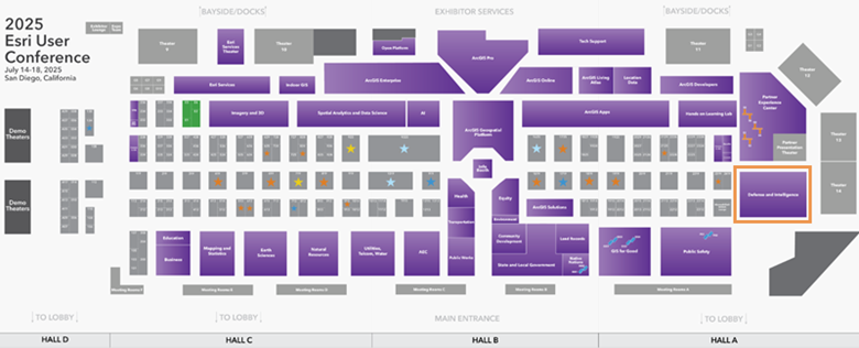 2025 Esri User Conference map