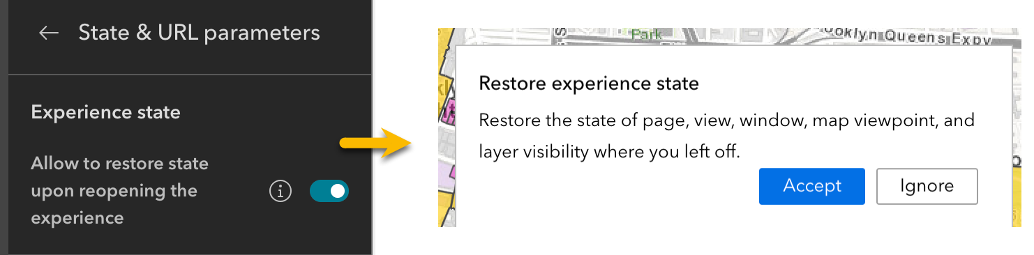 Restore app state