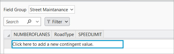 Create contingent values manually in the view