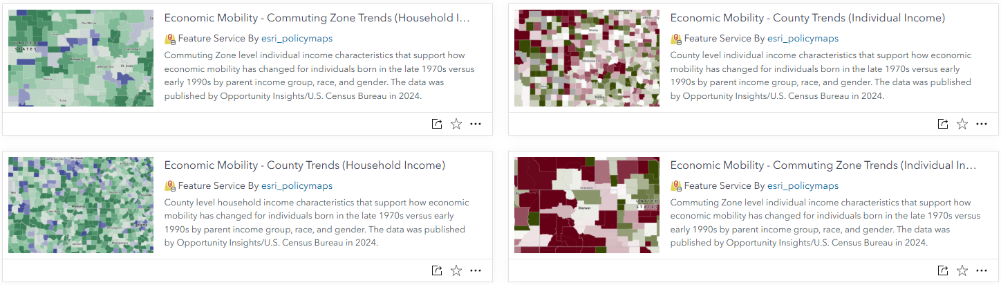 screenshot of layers in living atlas