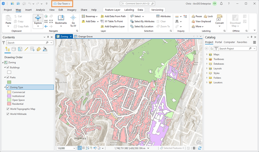 Local copy of an ArcGIS Pro portal project