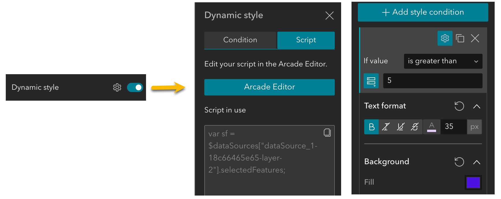 Dynamic style with Arcade
