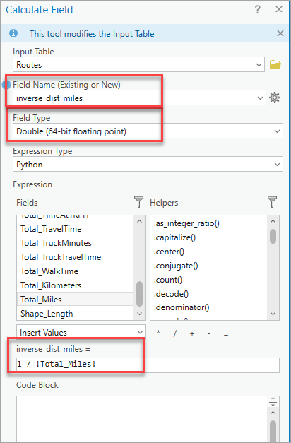 Inverse distance field calculation.