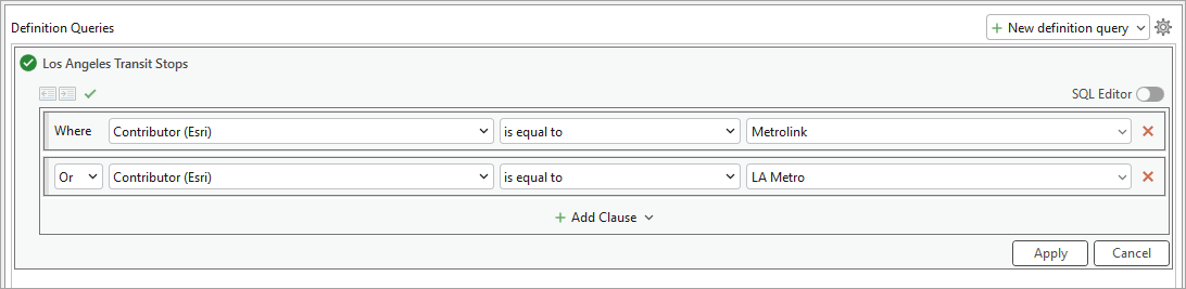 world transit stops SQL query