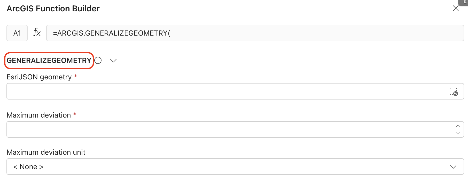 generalize geometry outlined in red