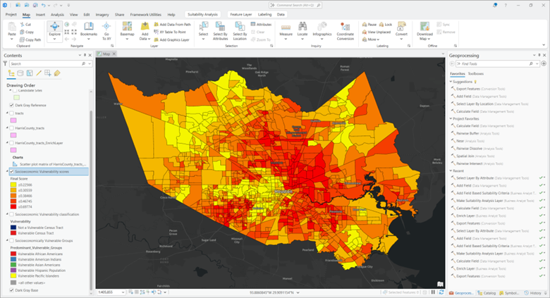 ArcGIS Pro user interface