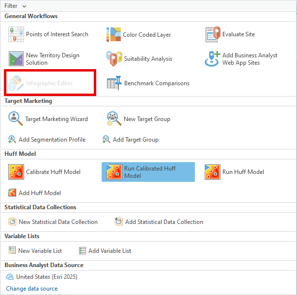 Infographic Editor unavailable