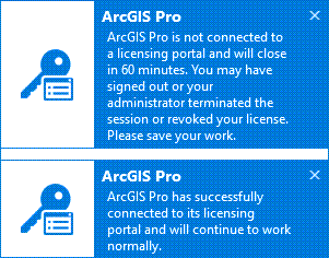 ArcGIS Pro notifications