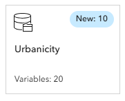 New Urbanicity variables in the data browser.